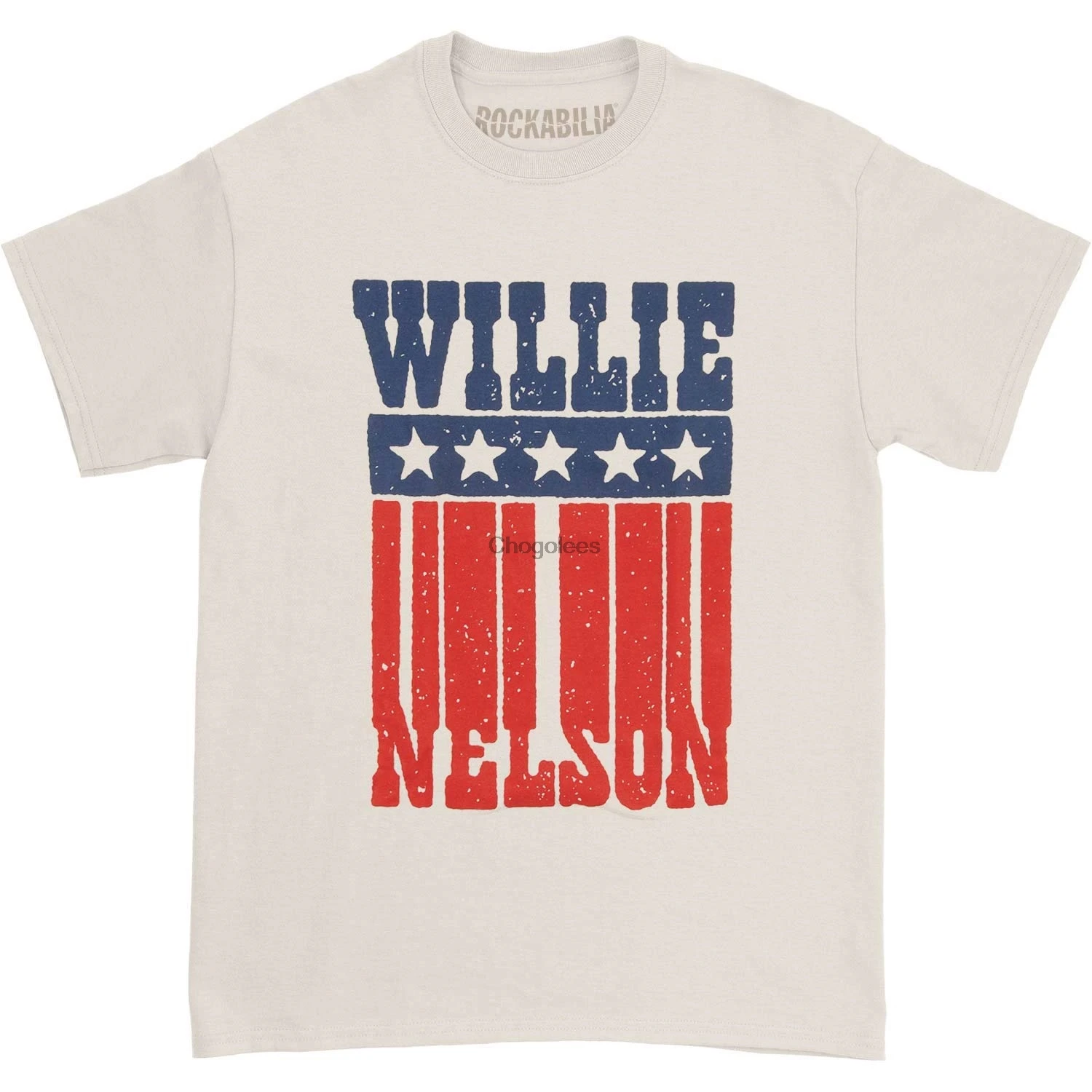 2Willie Nelson Men's Americana Name TShirt Natural |