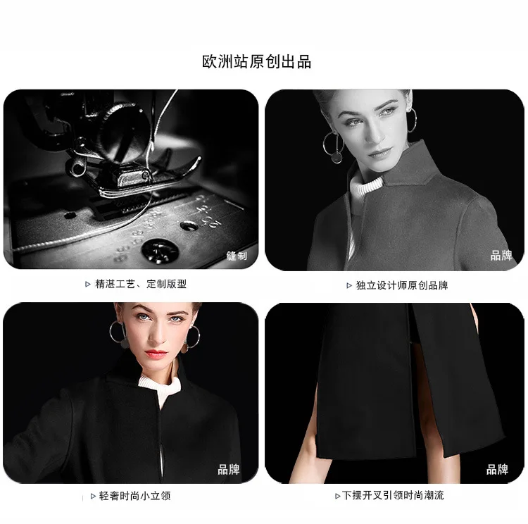 women's winter overcoats camel Double-sided wool cashmere outwear autumn plus size ladies fashion long free ship