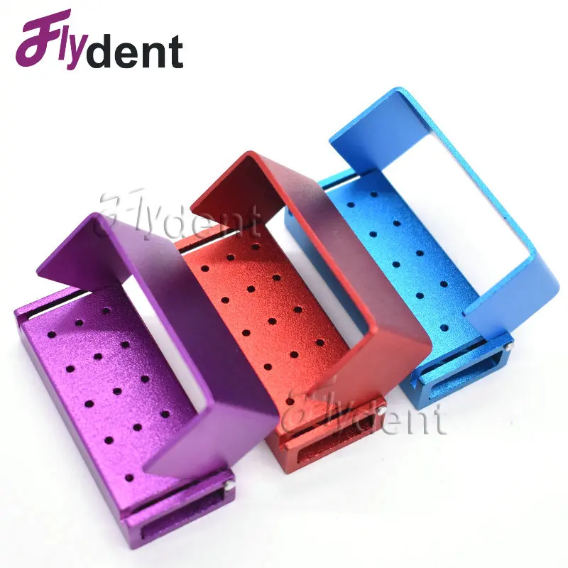 

3pc Dental Instrument Sterilizer Metal Case FG Bur Diamond Bur Holder Autoclave Sterilizer Case box For Oral Care Tool
