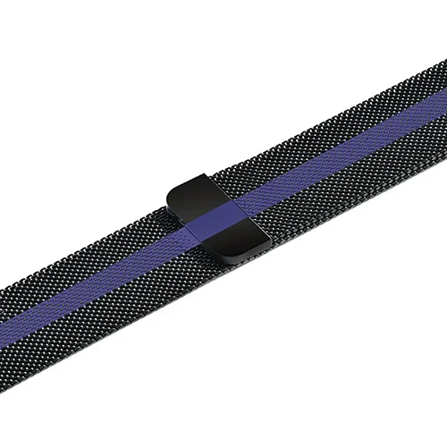camouflag milanese Loop Bracelet Stainless Steel band For Apple watch series 4 5 40mm 44mm band for iWatch strap 1 2 3 42mm 38mm - Цвет ремешка: black-blue-black