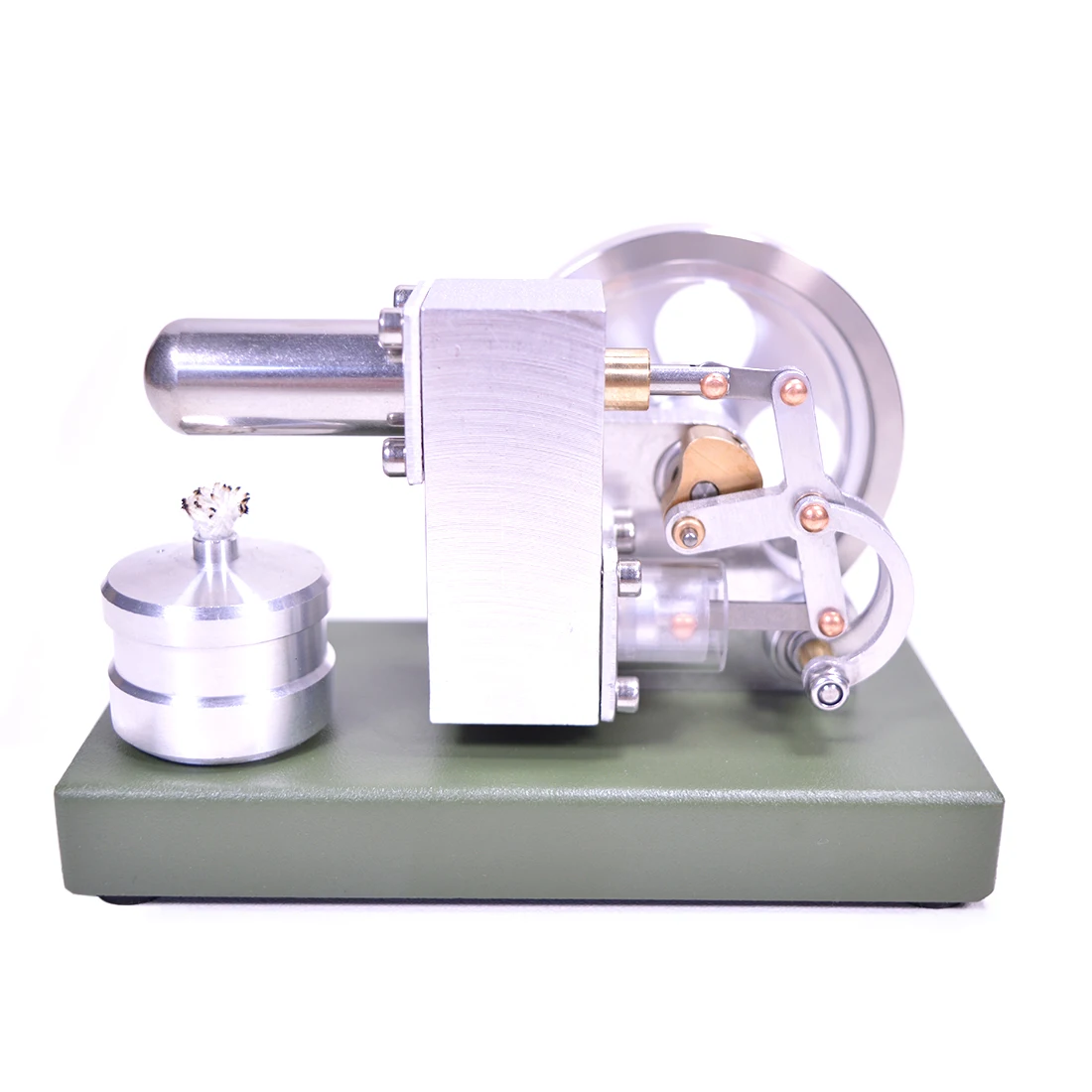 

ENJOMOR Minitype α-Type Hot-Air Stirling External Combustion Engine Model DIY Physics Science Experiment Toy For Kids Gift