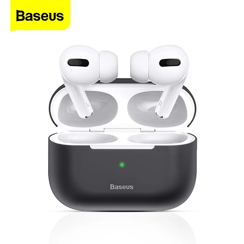 Case for Fundas Coque Airpods Baseus Wireless-Protective-Cover Apple Silicone Luxury