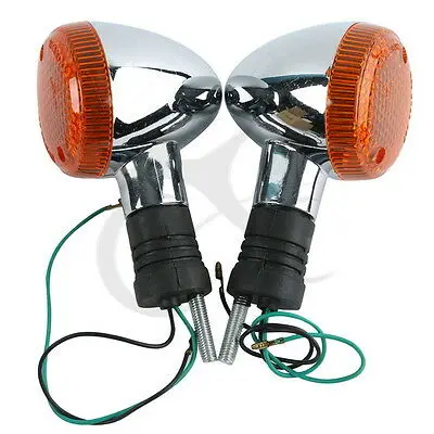 1 Pair Мотоцикл Передний Задний хром сигнал поворота для HONDA STEED600 VT400 VT600 VT750 VT1100 VT 400 мигалка лампа - Цвет: 1 Pair