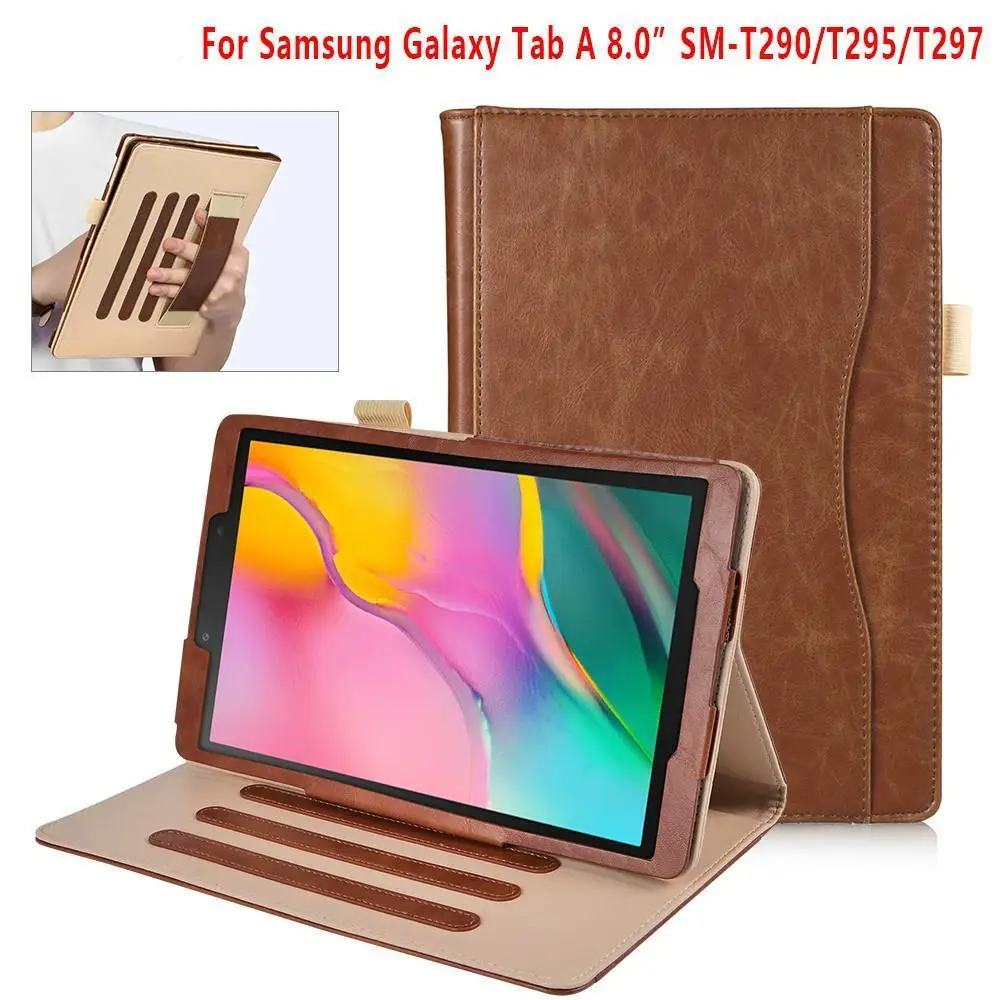 Чехол для планшета samsung galaxy tab A 8 0 SM T295 T290 T297 2019 чехол из искусственной кожи с