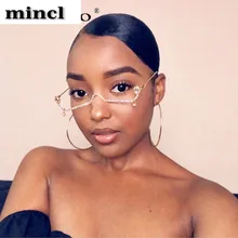 Квадратные Солнцезащитные очки с полуокантовкой, женские оранжевые синие Ретро градиентные тонированные цветные линзы, металлические солнцезащитные очки без линз, UV400 NX