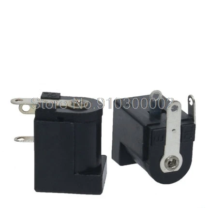 10 шт./лот DC-005 черный и белый DC разъем питания DC005 5 5*2 1 мм 2 розетка круглая игла 5.5x2.1