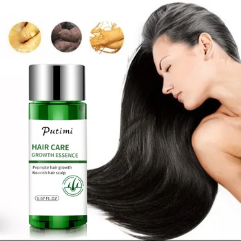 

PUTIMI Hair Growth Serum Fast Grow Hair Essence Hair Loss Treatment Preventing HairLoss Damaged Hairs Repair Growing Women Men