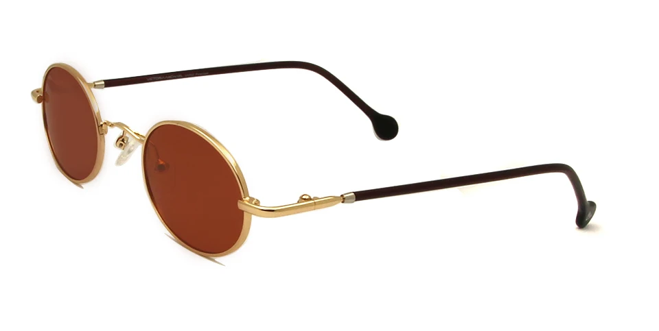Trendige kleine ovale Sonnenbrille aus Metall für Damen, 2025, Herrenbrille, Punk, Vintage, Y2K, Designer, blendfreie Sonnenbrille für Damen – Detail 4