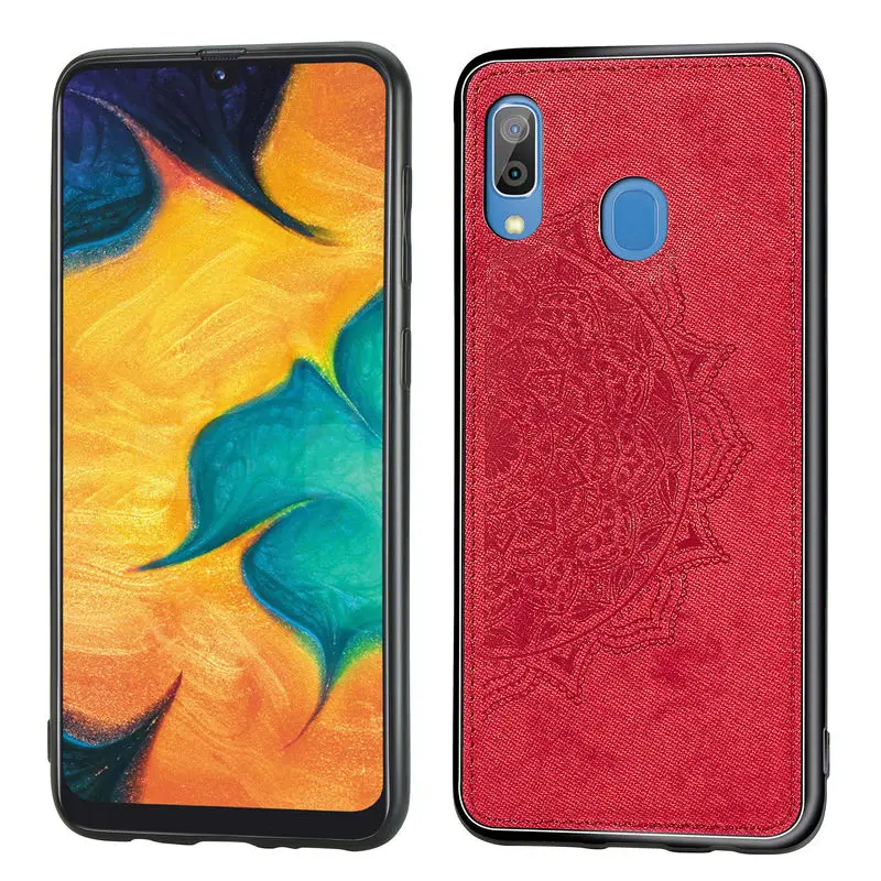 Чехол для SamSung Galaxy A30 Мягкий Силиконовый Модный чехол сумка из ткани