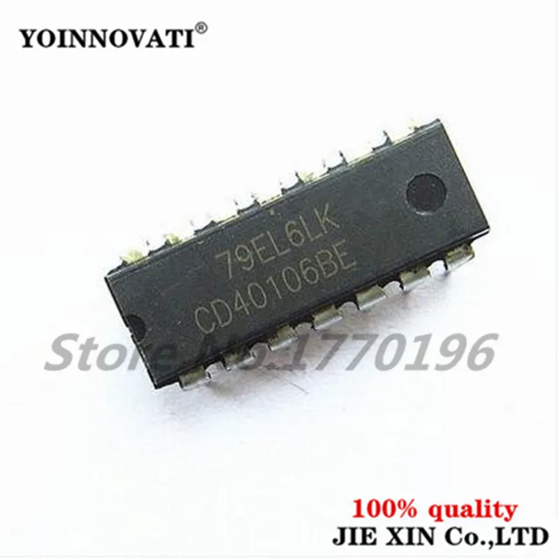 100 шт. CD40106BE CD40106 4016 HEX SCHMITT TRIGGER DIP-14. | Электронные компоненты и принадлежности