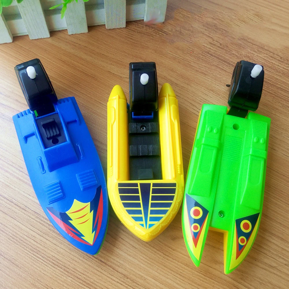 Детский корабль заводные игрушки Лодка Игрушки для ванны воды ванной воды заводная игрушка детская скоростная лодка маленькая моторная лодка