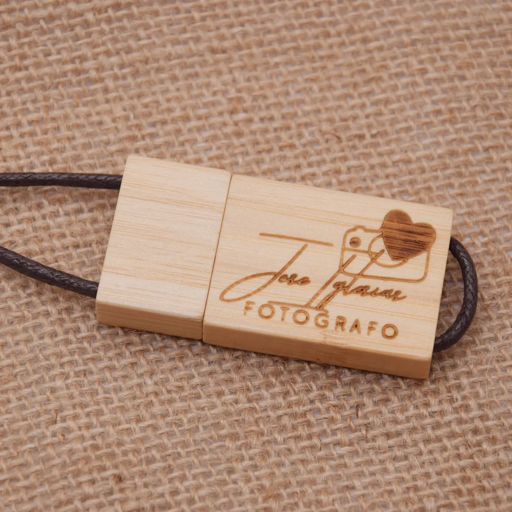Деревянный USB флеш накопитель на шнурке Флешка из кленового дерева 2 0 4 ГБ 8 16 32 64