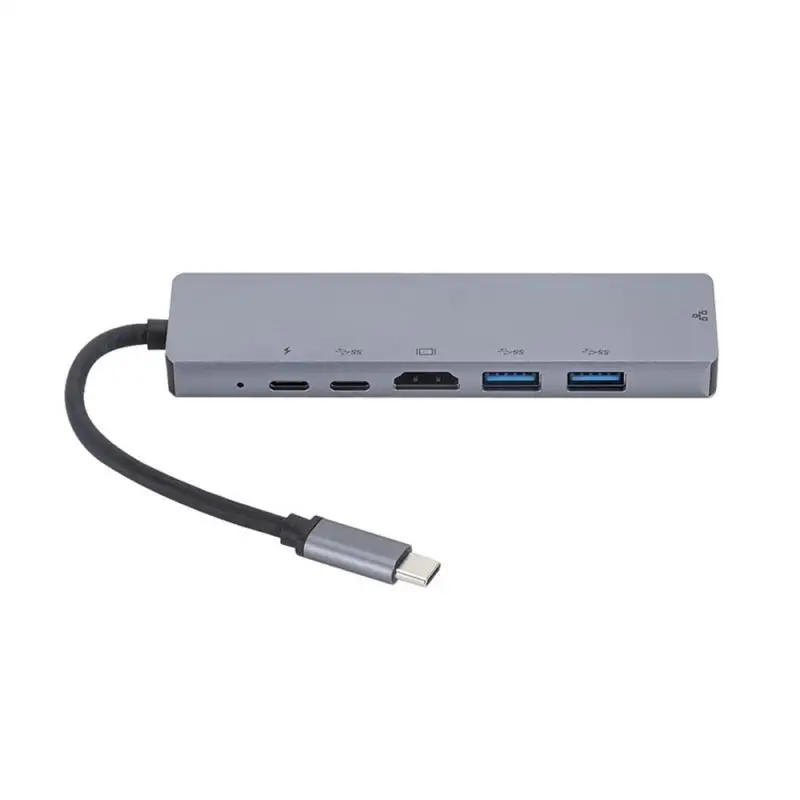 6 в 1 концентратор USB Type C к HDMI RJ45 Мульти USB 3,0 USB C адаптер питания для MacBook Pro Air Dock USB-C usb-хаб разветвитель