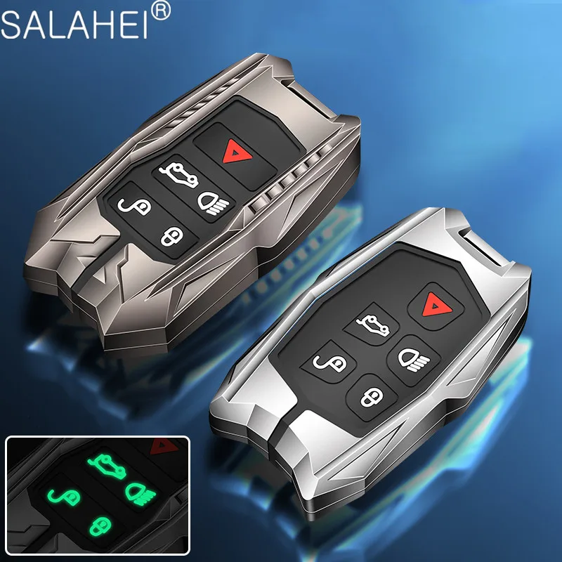 Aluminum Alloy Car Key Case For Land Rover Range Sport Evoque Freelander Velar Discovery 5 Jaguar XF XJ XE XJL E-Pace | Автомобили и
