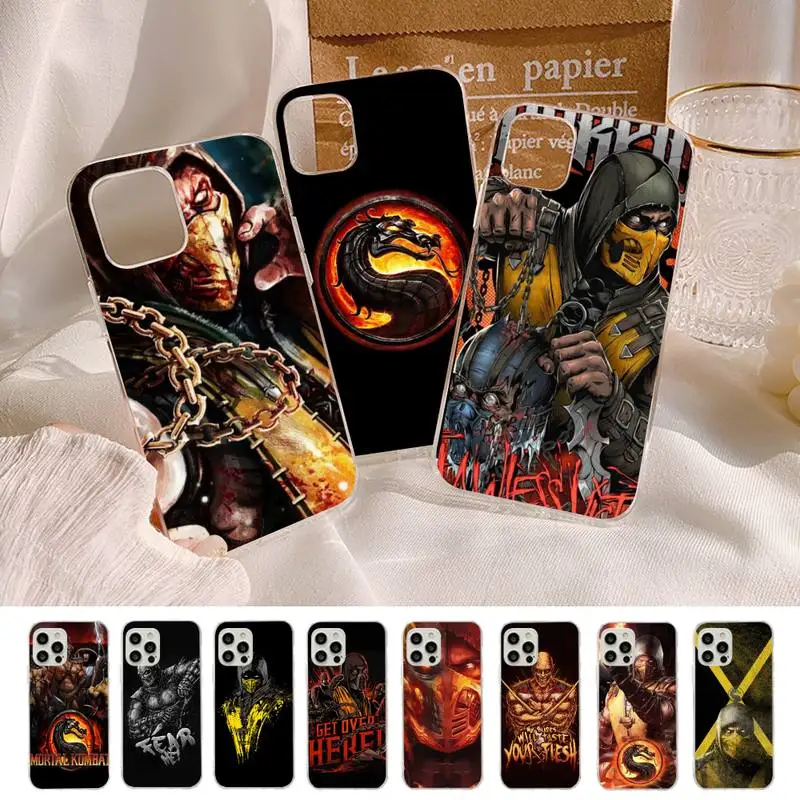

Hot Mortal Kombat Phone Case for iphone 13 8 7 6S Plus X 5S SE 2020 XR 11 12 mini pro XS MAX