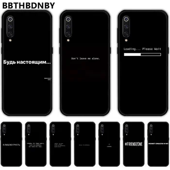 

Words letter text Russian Quotes Black TPU Soft Phone Case For Xiaomi Redmi 4x 5 plus 6A 7 7A 8 mi8 8lite 9 note 4 5 7 8 pro