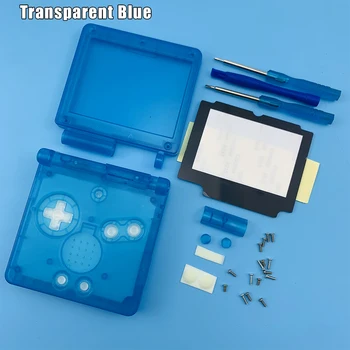 

Transparent Clear white purple black Red For GameBoy Advance SP Shell For GBA SP console Housing Case Cover + Screen Lens