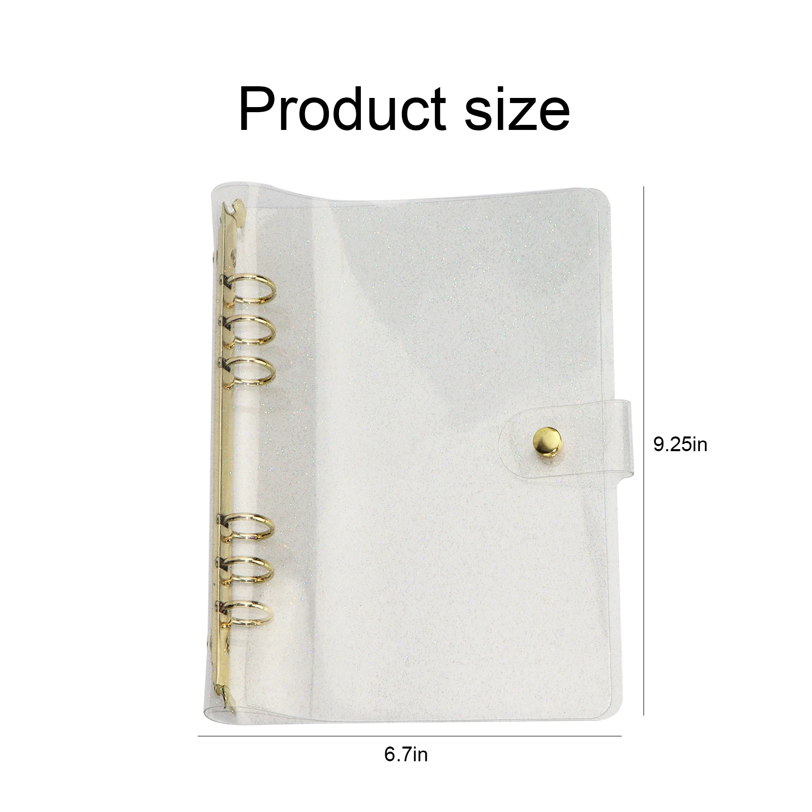 20 Pièces Pochettes De Classeur A6, 6 Trous Transparent