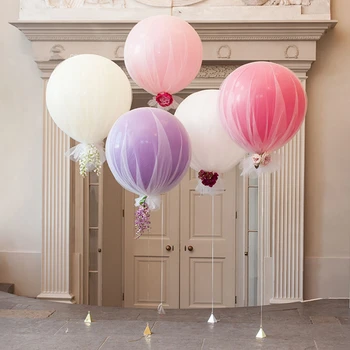 

1pc 36Inch Giant Clear Balloon Latex Balloons Birthday Wedding Decoration Inflatable Helium Balloons Happy Birthday Party Ballon