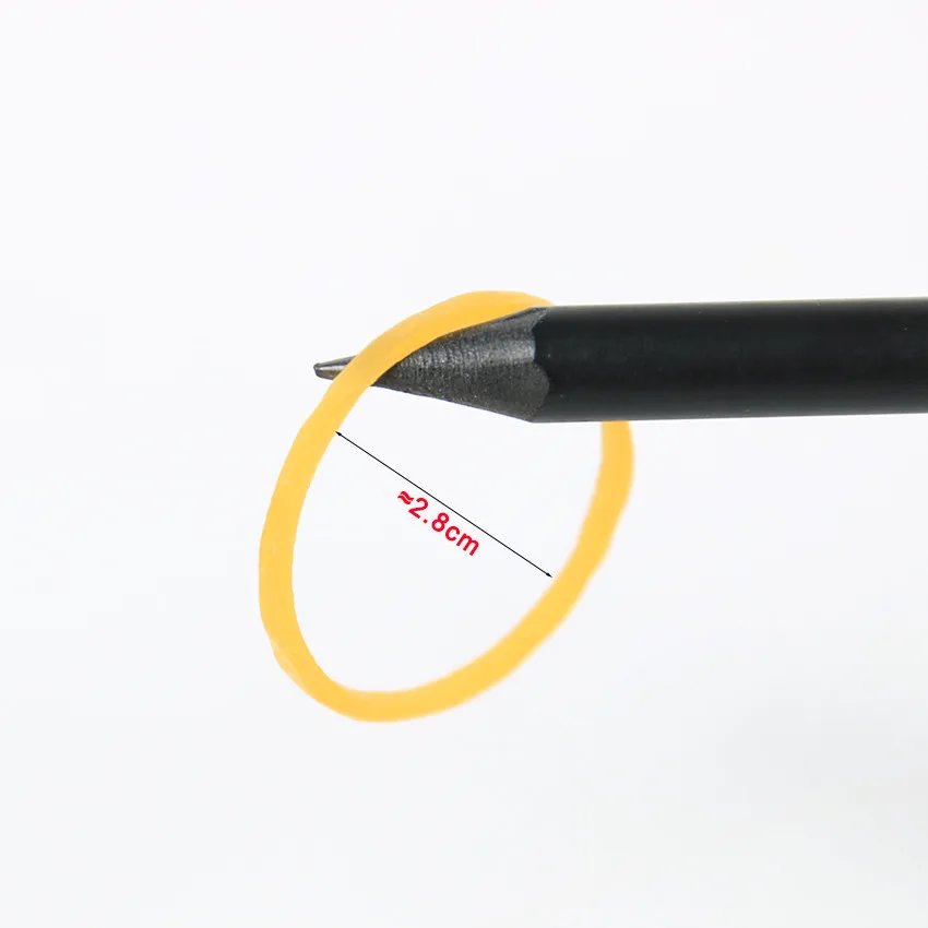 100 PCS Rubber Yellow Elastic Hair Bands Diameter 2.8 cm Bovine tendon hair ornaments