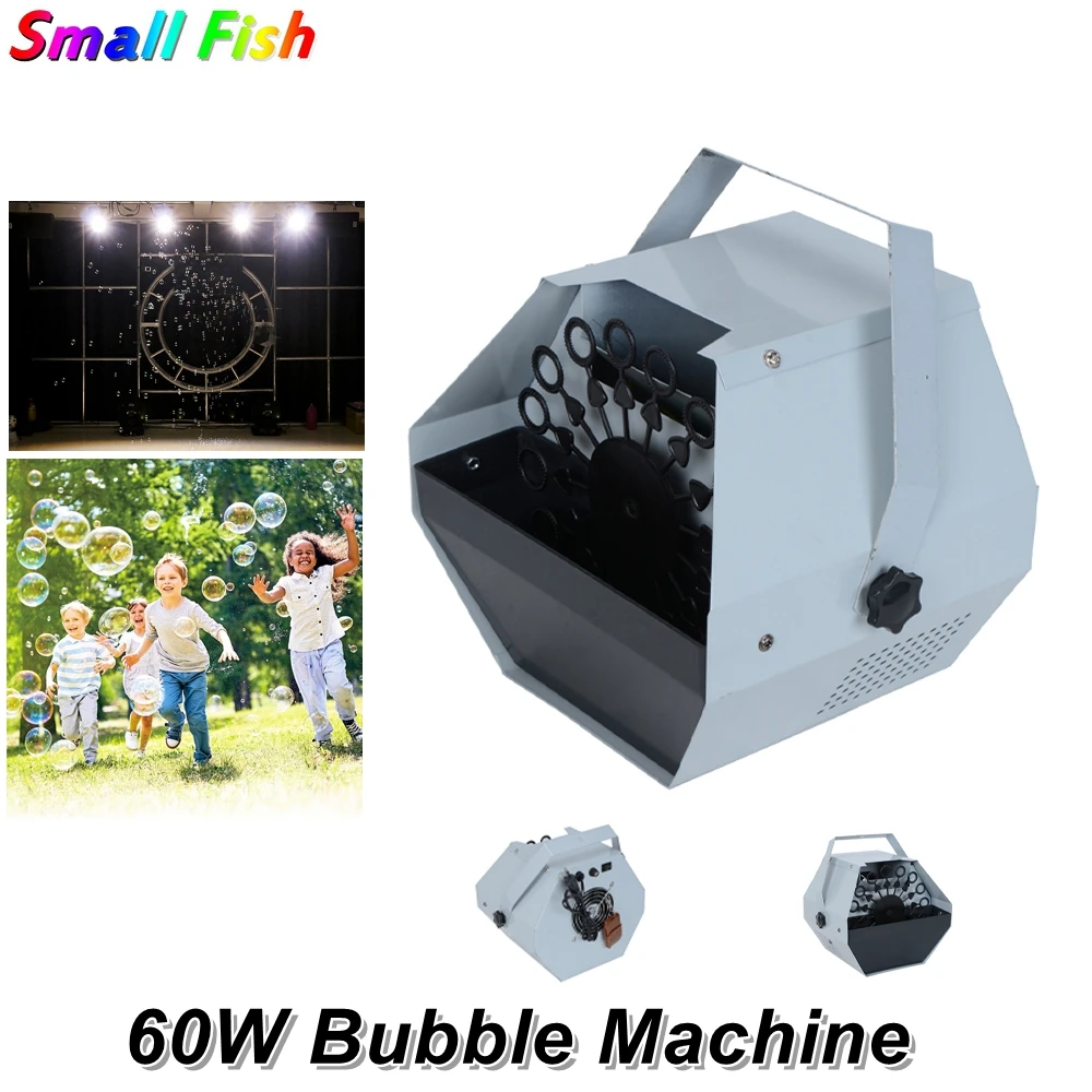 

60W Mini Bubble Machine Remote Control Stage Effect Dj Equipments For Wedding Christmas Entertainment Stage Light Projector