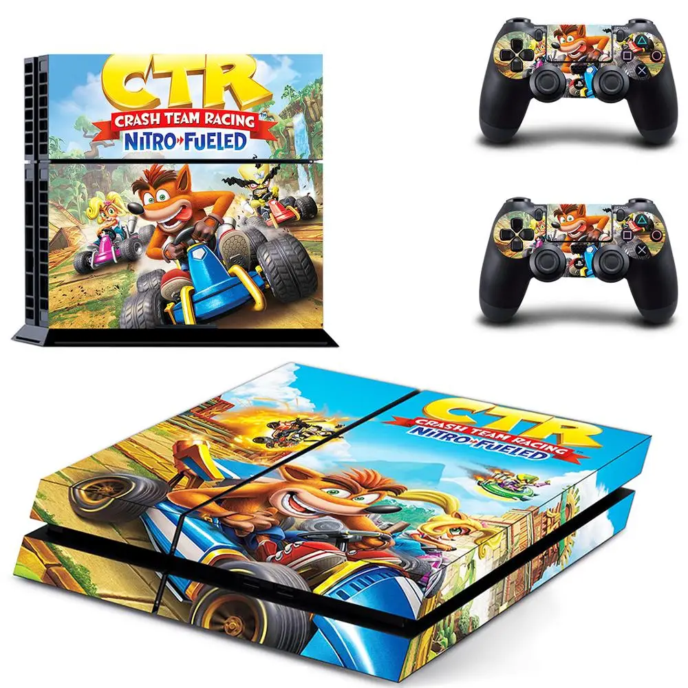Crash Bandicoot PS4 кожа PS 4 стикер Play station 4 стикер s Pegatinas Adesivo для консоли playstation 4 и 2 контроллера