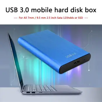 

USB3.0 SATA Hard Disk Enclosure 2 TB Portable External Hard Drive Storage Devices High Speed Desktop Laptop Ultra Slim Case
