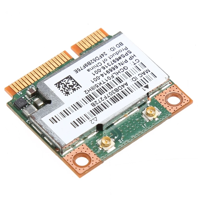 Двухдиапазонный 2,4+ 5G 300M 802.11a/b/g/n WiFi Bluetooth 4,0 Беспроводная Половина мини-карта pci-e для BCM943228HMB hp SPS 718451-001