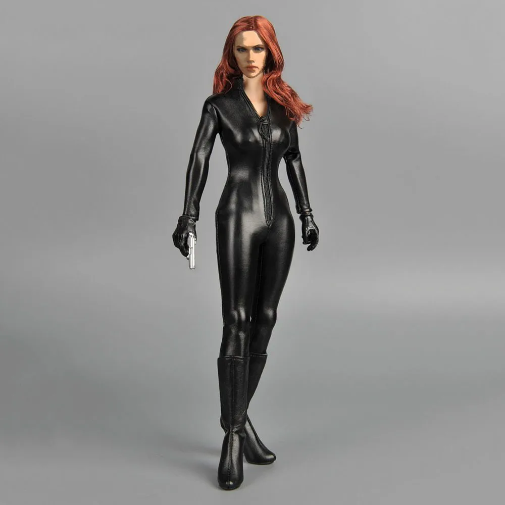 

ZY15-2 1/6 Scale Women's Leather Suit Costume Props for PH TBL 12'' Action Figure Accessory Model