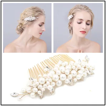 

Korean Bride Hair Comb, Bride, Pearl, Wedding Dress, Wedding Dress, External, Single-heat Sales