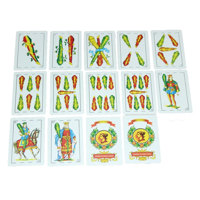 Playing Cards Plastic Playing Cards Poker Set 1 Set/50pcs Spanish Waterproof Durable