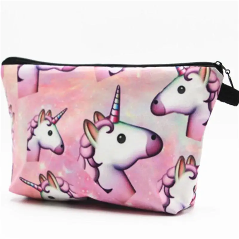 

Unicorn bag Cosmetic Printing Makeup Bags With Multicolor Pattern Cute organizer bag Pouchs For Travel Ladies Pouch Wash bag