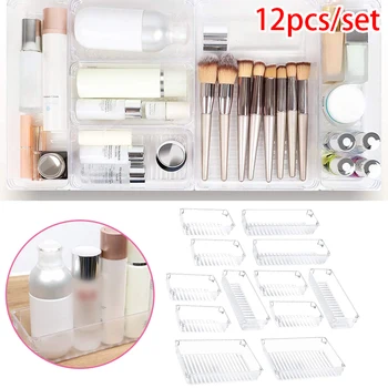 

Multifunctional Storage Boxes Cabinet Acrylic 12Pcs/set 3 Sizes Office
