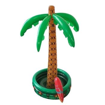 

32 Inch Big Inflatable Palm Tree Cooler Floating Pool Cooler for Beach Theme & Hawaiian Summer Swimming Party