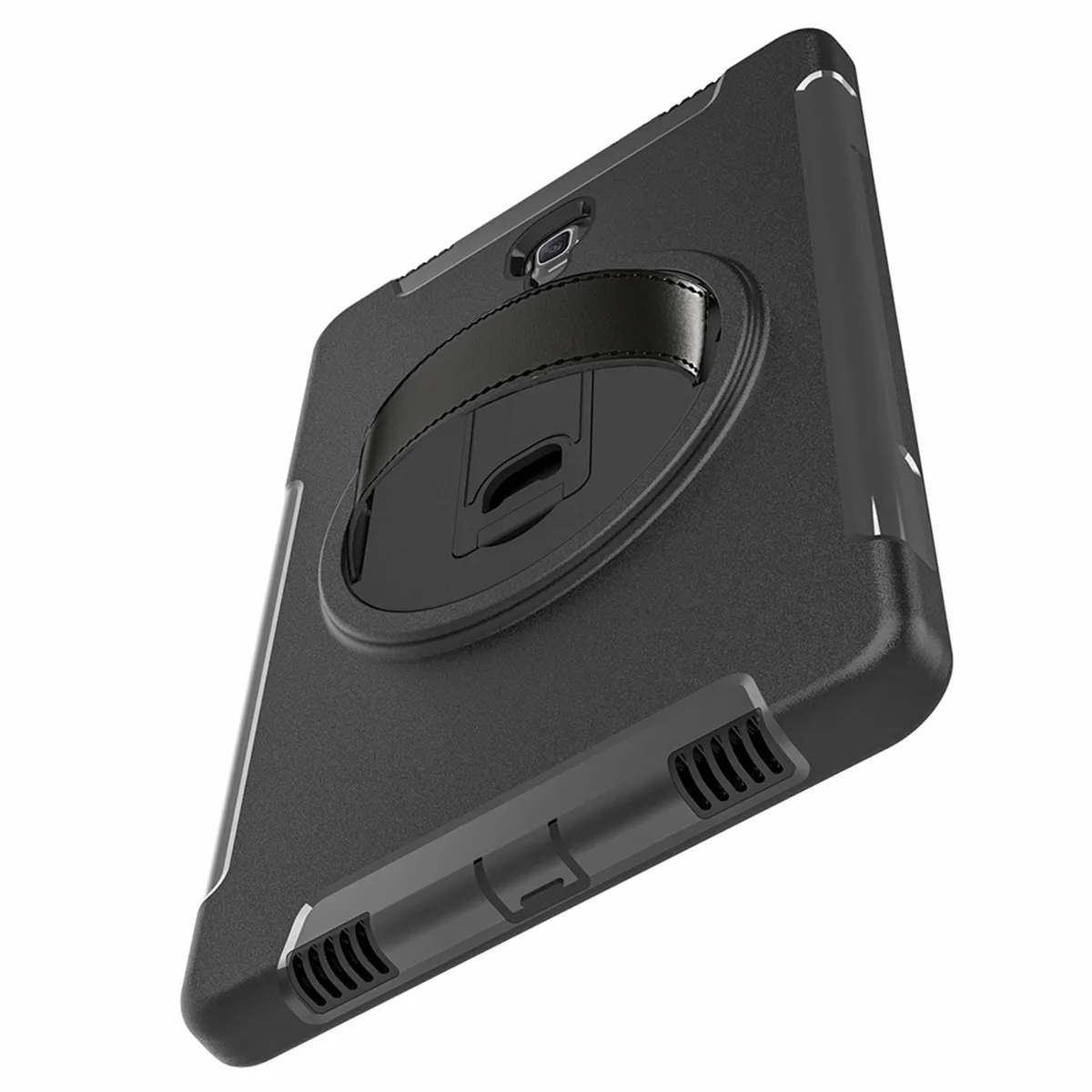 Для Samsung Galaxy Tab A 10,5 T595 T590 чехол для планшета PC+ силиконовый чехол противоударный защитный чехол для планшета с кронштейном ремешок для рук
