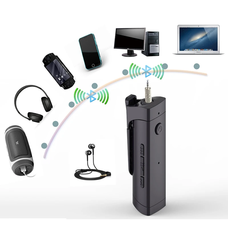 Адаптер Lavalier Тип аудио приемник для Bluetooth 4,2 портативный беспроводной аудио приемник воротник клип динамик аксессуары