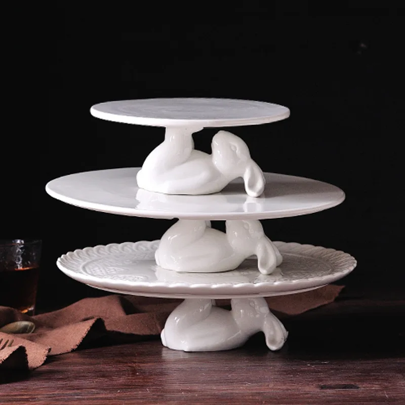 

Meng High Base Cake Dish Fruit Plate Tray Plate Tableware Birthday Wedding Dessert Table Manufacturers Direct Selling