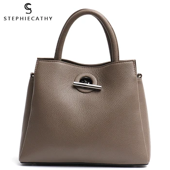 

SC Fashion Top-handle Leather Bag For Women Genuine Real Leather Bucket Shoulder Bag Ladies Luxury Crossbody Handbag Femal Bolsa
