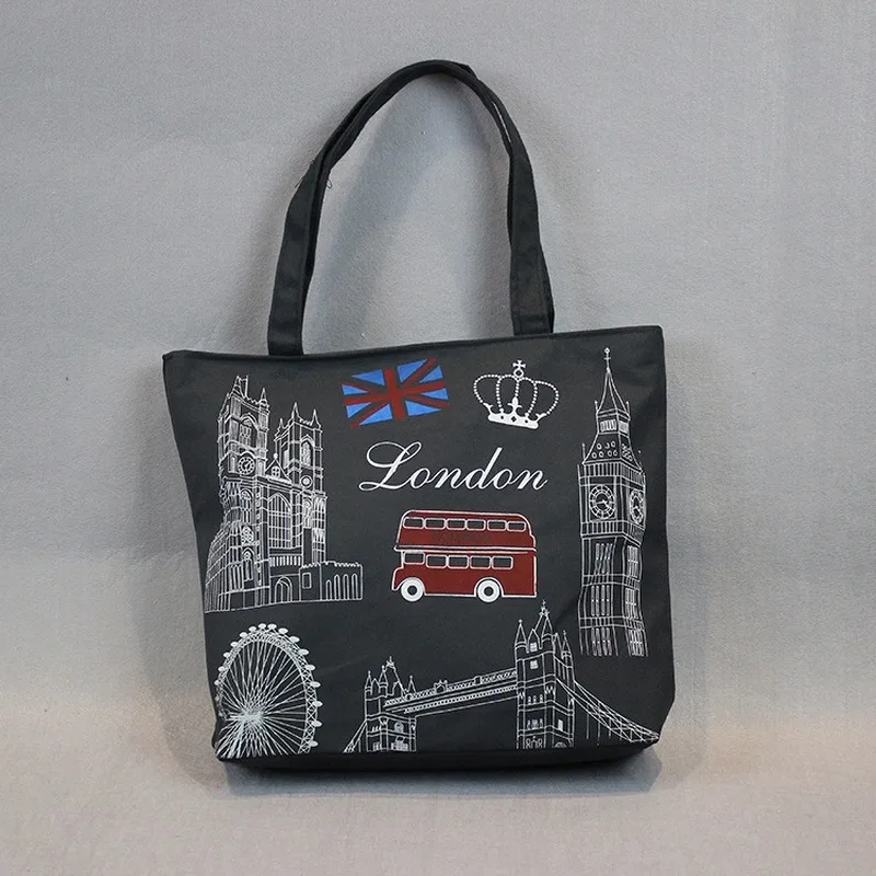 

2019 Fashion Handbags High Quality Canvas Women Bag High-capacity Mummy Shopping Big Shoulder Bag Female Cartoon Bags