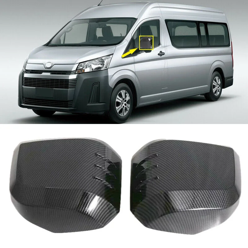 Для Toyota Hiace 2019 Автомобильное зеркало заднего вида из углеродного волокна ABS |