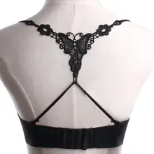 Бюстгальтер с бабочками, невидимый крест, открытая спина, без спинки, регулируемый бюстгальтер, свободные бретельки, женское сексуальное нижнее белье, аксессуары