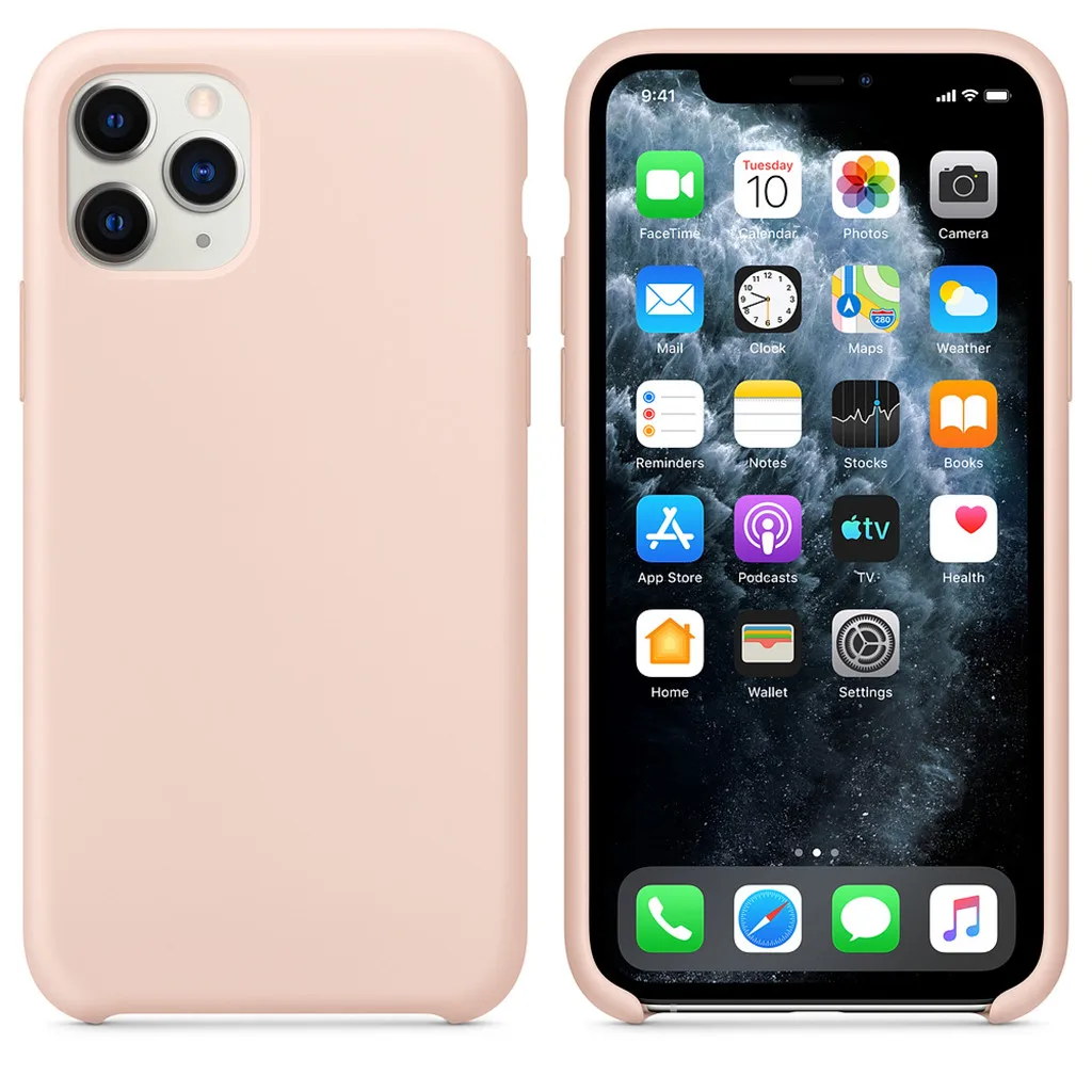 Зеленый космический серый силиконовый чехол для iPhone 11 чехол для iPhone 11 Pro 11 Pro Max противоударный чехол для телефона защитный чехол 19Nv