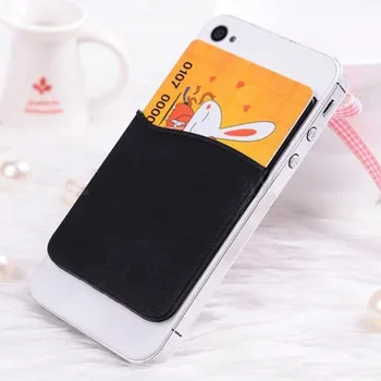 

Adhesive Sticker Back Cover Card Holder Case Pouch For Cell Phone Soft Comfortable Phone Credit Card Holder