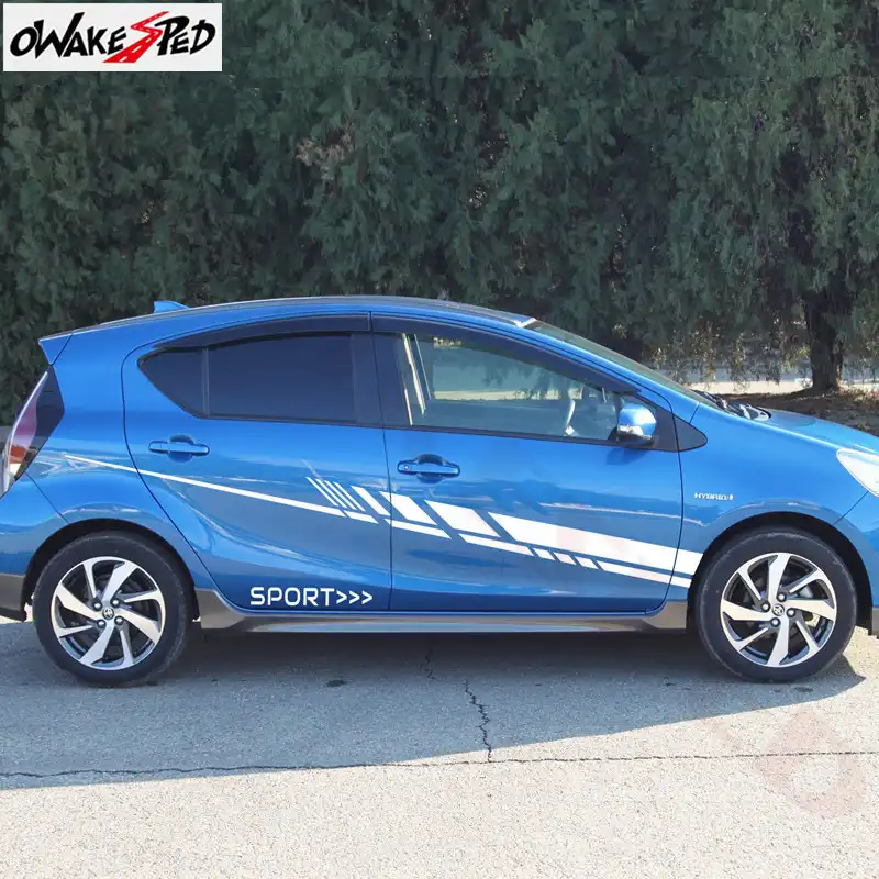 Car Body Both Side Decor Sticker For Toyota Aqua Auto Door Accessories Limited Edition Sticker Sport Stripes Styling Vinyl Decal Car Stickers Aliexpress