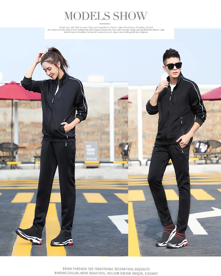 L-8XL Men Training Sportswear Running Tracksuit Man Men Sport Tracksuits Outwear Set 2 pieces Sportswear Sweat Warm Suit Men