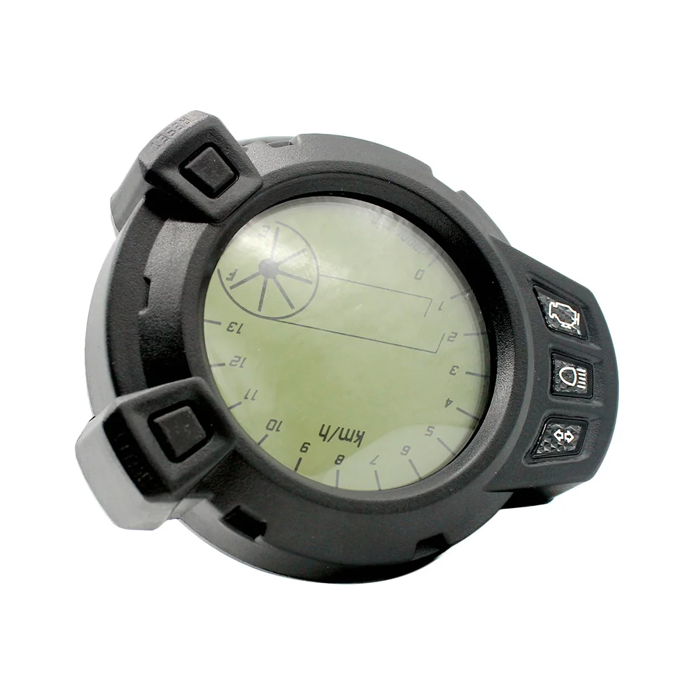12V 7 Color Motorcycle Odometer Speedometer Fuel Level Gauge Backlight Modified LCD Instrument for Land Rover Yamaha BWS125