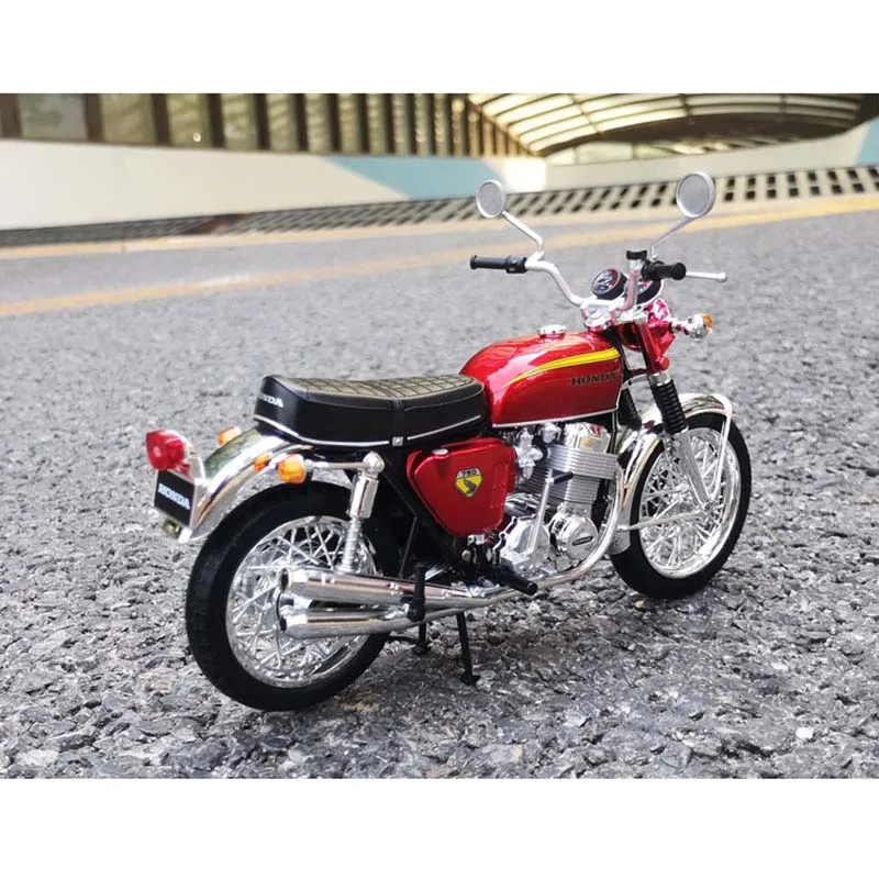 Масштаб 1:12 игрушечный автомобиль из сплава, мотоцикл AOSHIMA DREAM CB750, модель детской игрушечной машины, оригинальные авторизованные Аутентичные детские игрушки