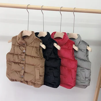 

Halilo 2019 Autumn Winter Girls Vest Thicken Warm Kids Waistcoat Fashion Children Clothing Toddler Girl Vest New Arrival
