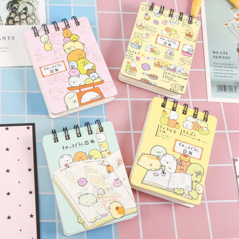 1 шт. Kawaii Sumikko Gurashi мультфильм DIY мини-Катушка блокнот дневник карманный блокнот студенческий детский подарок канцелярские принадлежности
