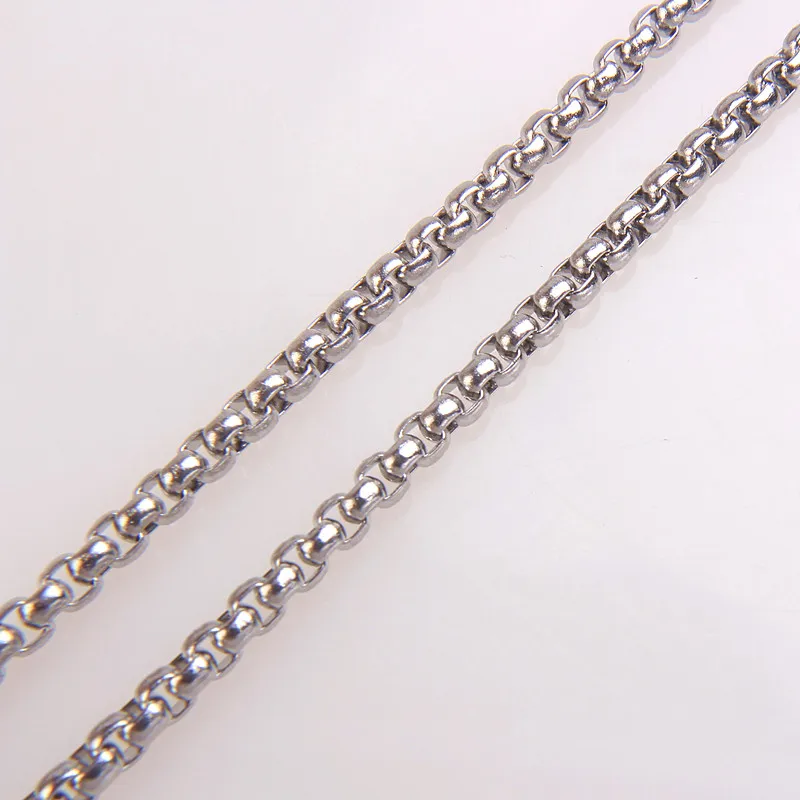 2mm/3mm 3M Stainless Steel Box Chain Square Rolo Cable Wheat Chain For Diy Necklace Braclet Jewelry Making